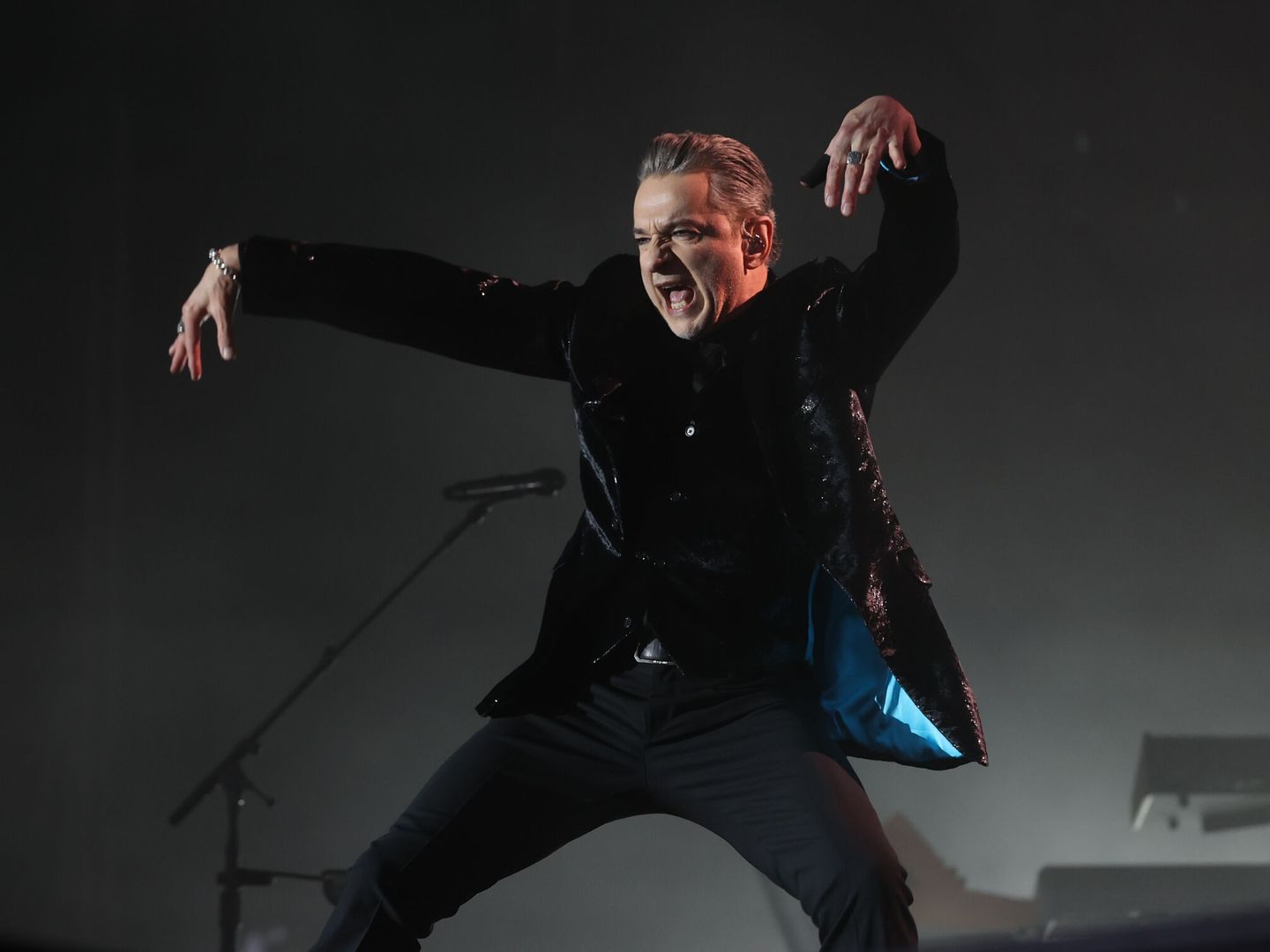 Dave Gahan, cantante de Depeche Mode, en Primavera Sound Madrid. (EFE/Kiko Huesca)