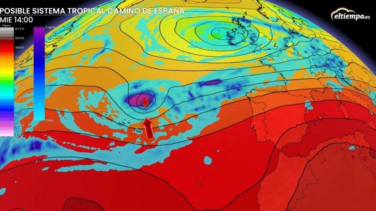 Los meteréologos alertan de un posible ciclón tropical que podría llegar a España el jueves