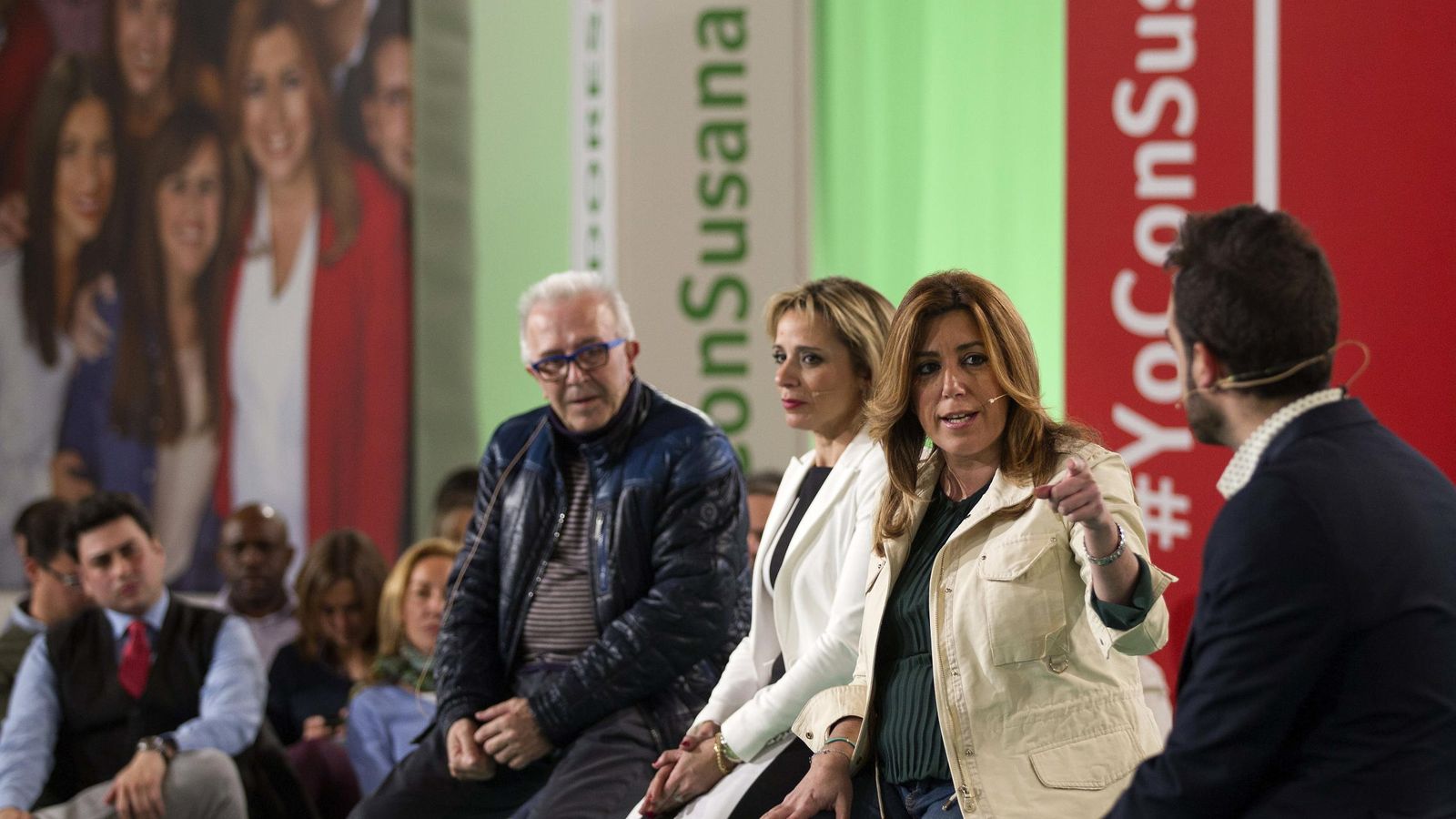 Foto: Susana Díaz, en un acto de campaña para las elecciones andaluzas en Sevilla. (Efe)