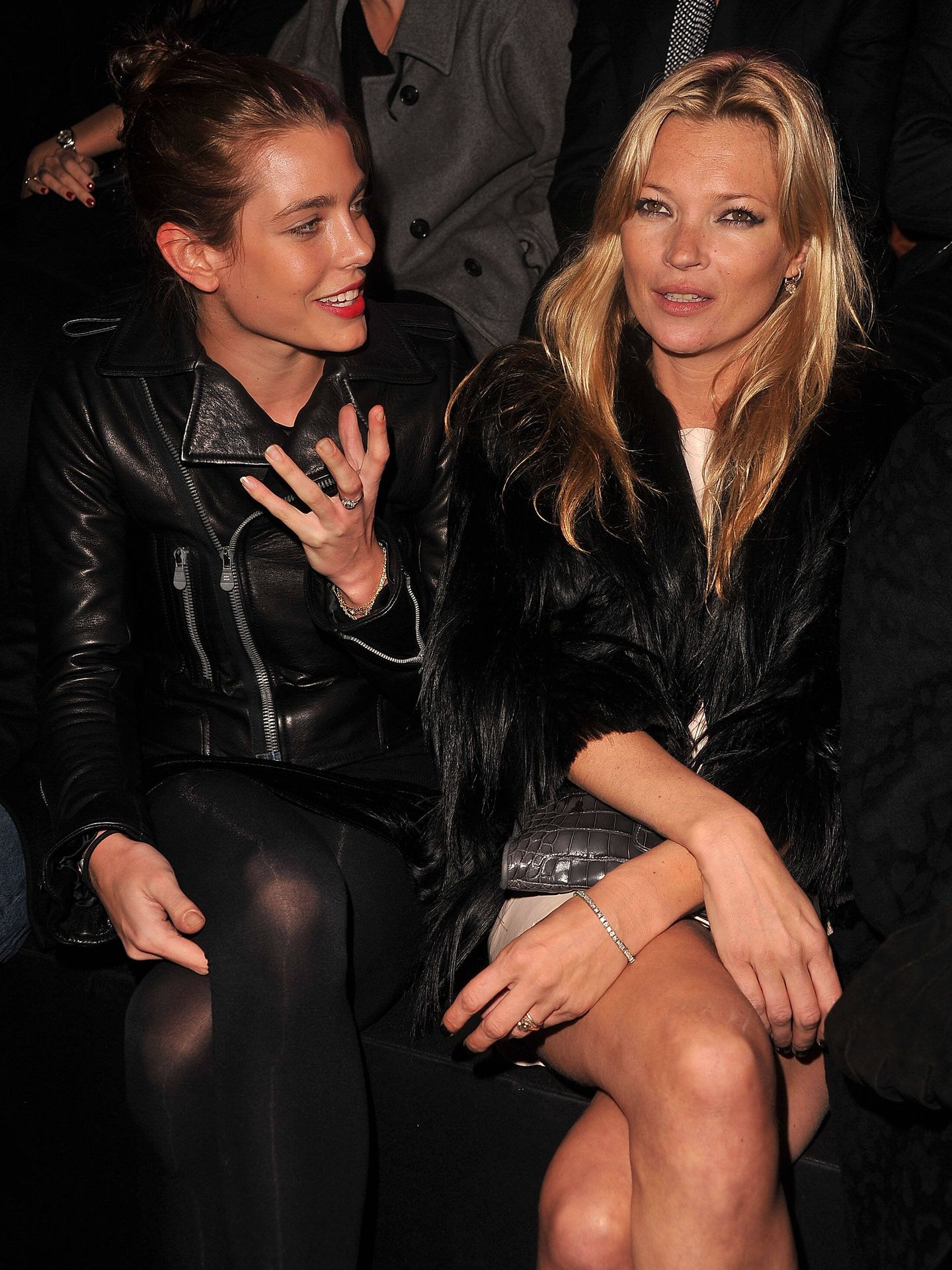 Kate Moss y Carlota Casiraghi. (Getty Images)