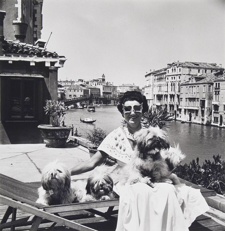 Foto: Peggy Guggenheim en Venecia
