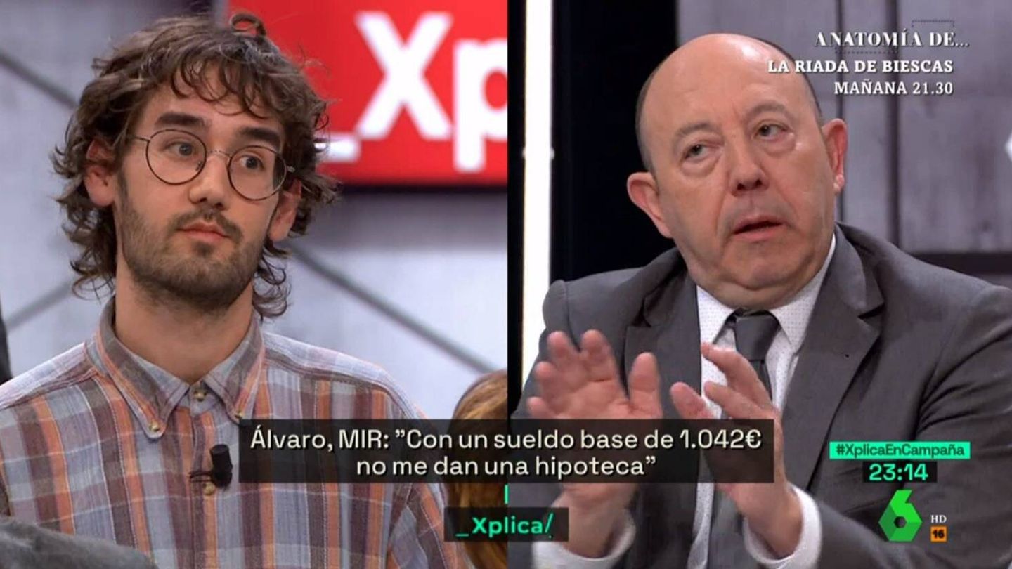 Un médico y Gonzalo Bernardos en 'La Sexta Xplica'. (Atresmedia)