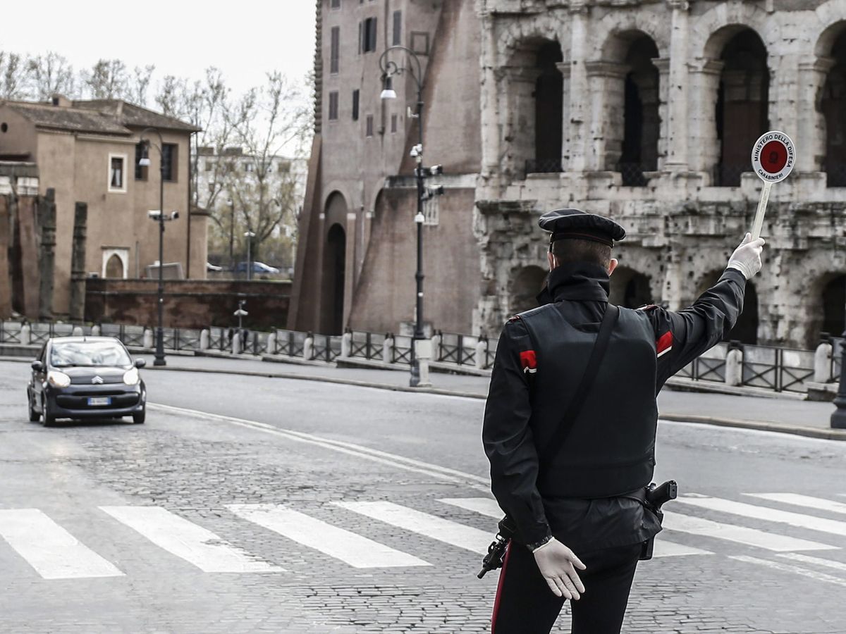 Foto: Un Carabinieri en Roma. (EFE)