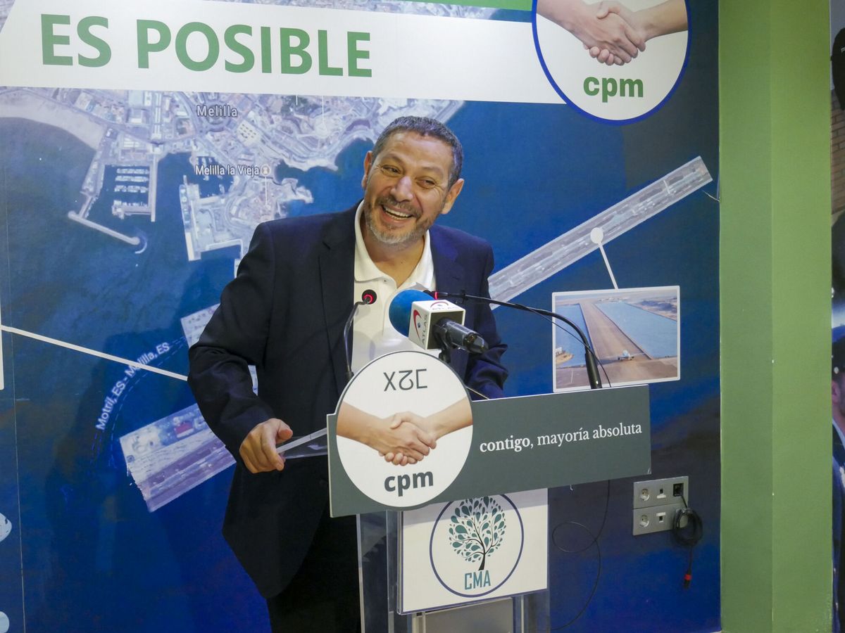 Foto: El presidente de Coalición por Melilla (CPM), Mustafa Aberchán. (EFE/P. Sánchez)