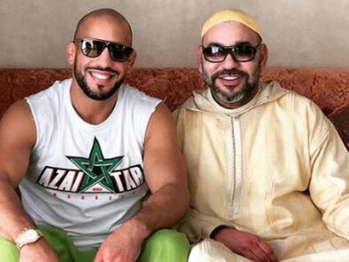 Foto: Mohamed VI, con Abu Azaitar, en la primavera de 2018. (Redes sociales)