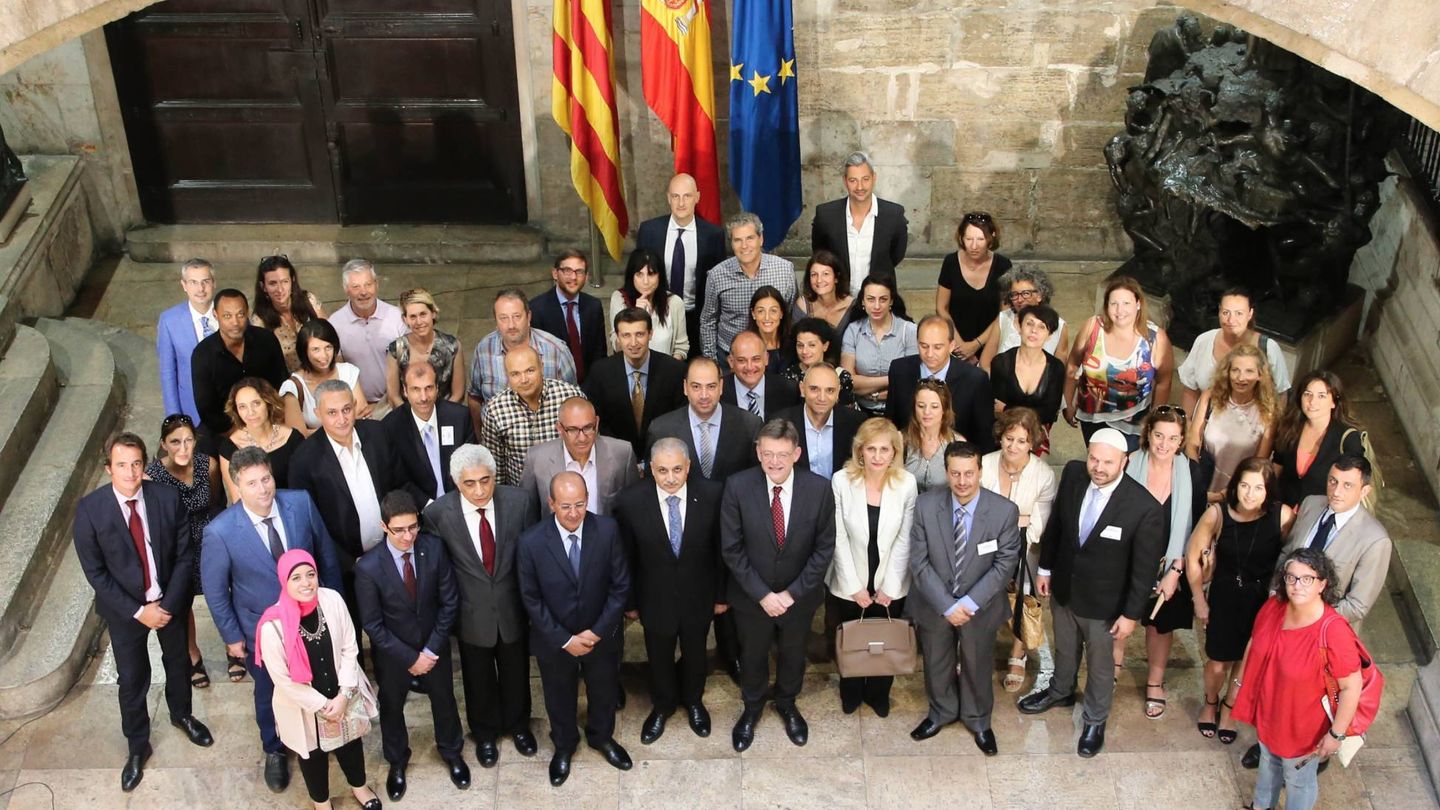 Los representantes de países del Mediterráneo involucrados en el programa ENI CBC Med. (GVA)