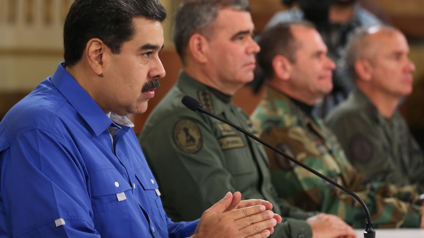 Nicolás Maduro durante su discurso. (EFE)