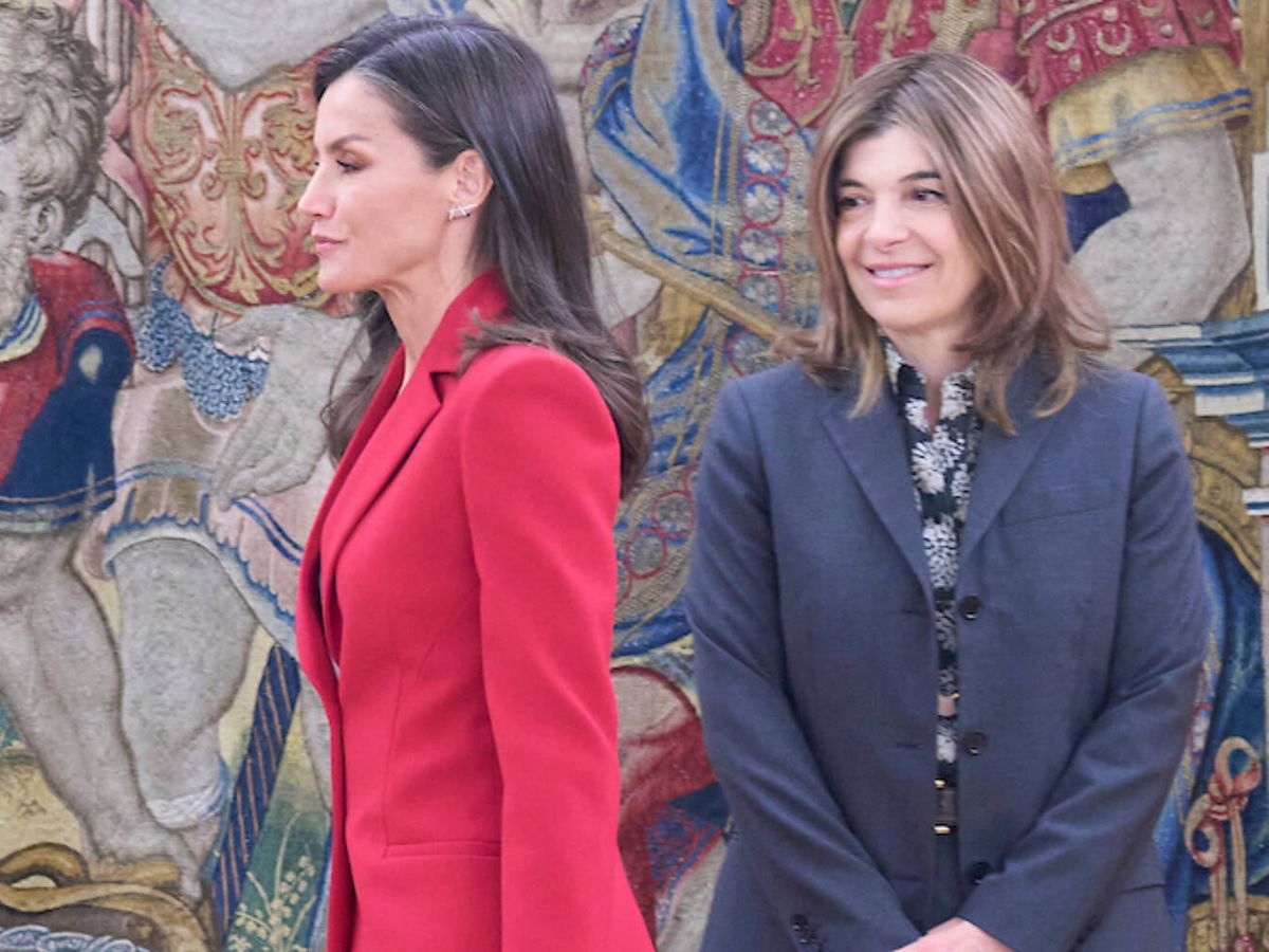 Foto: La Reina ha coincidido en la Zarzuela con Xandra Falcó. (Limited Pictures)