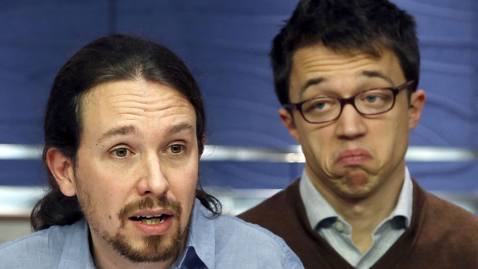 Foto: El líder de Podemos, Pablo Iglesias, junto al número dos, Íñigo Errejón. (EFE)