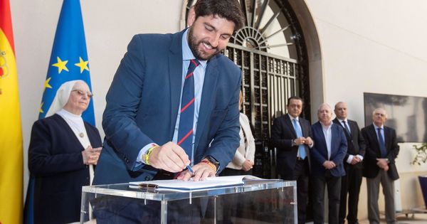 Foto: El presidente en funciones de la Región de Murcia Fernando López. (EFE)