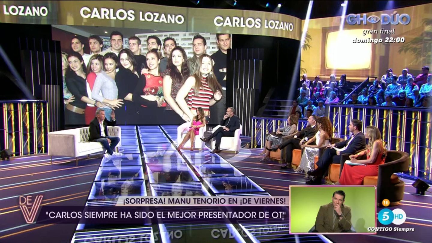 Carlos Lozano es entrevistado en '¡De viernes!'. (Mediaset)