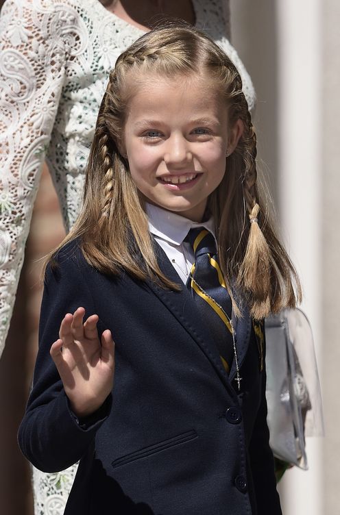 La Princesa de Asturias el día de su primera comunión 