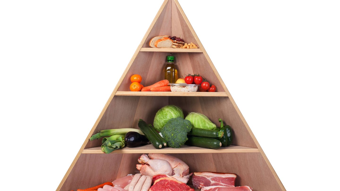 La pirámide alimenticia ya no está bien considerada (iStock)