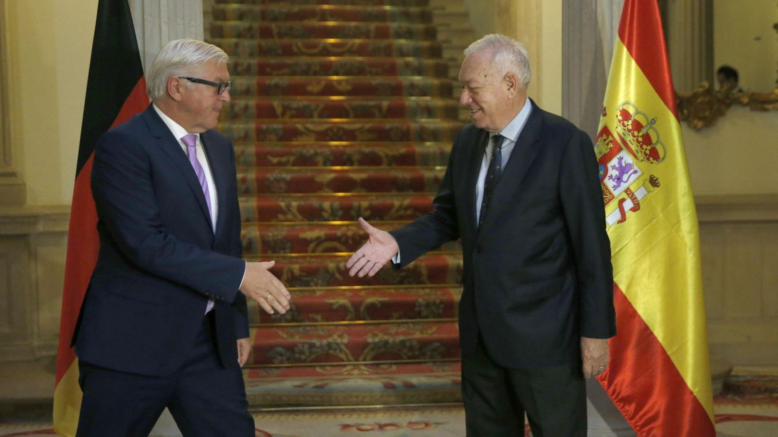 Foto: El ministro de Asuntos Exteriores y Cooperación, José Manuel García-Margallo, y su homólogo alemán, Frank-Walter Steinmeier (EFE)