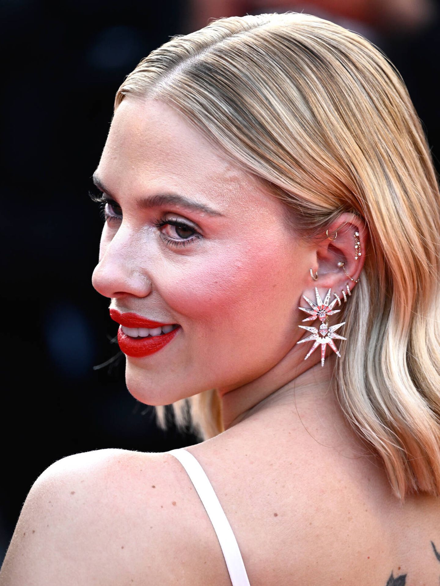 Scarlett Johansson, en el Festival de Cine de Cannes. (Getty/Gareth Cattermole)
