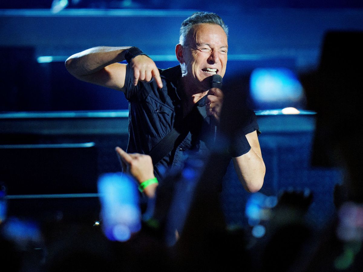 Foto: Bruce Springsteen, durante un concierto en Copenhague en julio. (Reuters/Ritzau Scanpix Liselotte Sabroe)