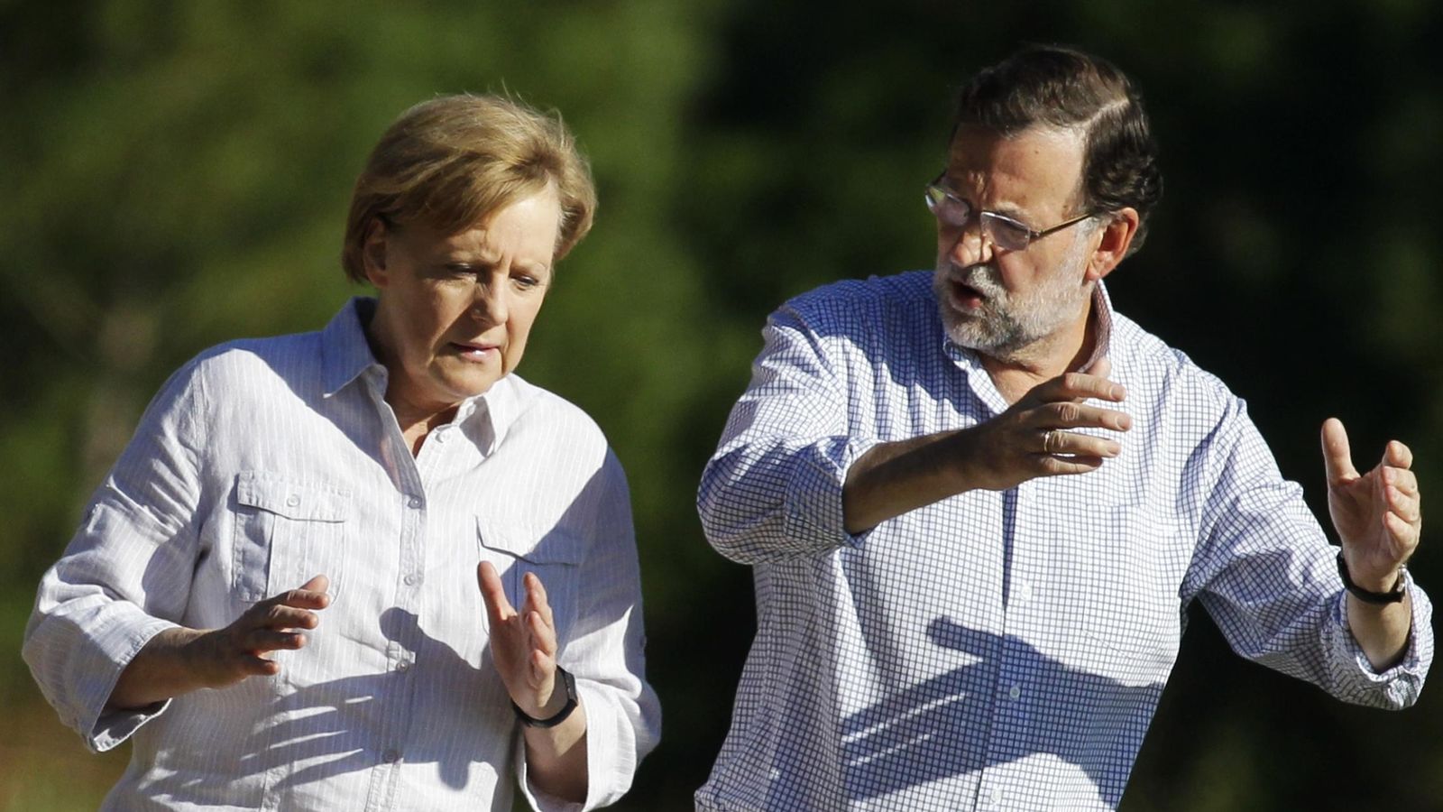 Foto: La canciller Angela Merkel y el presidente del Gobierno Mariano Rajoy. (Reuters)