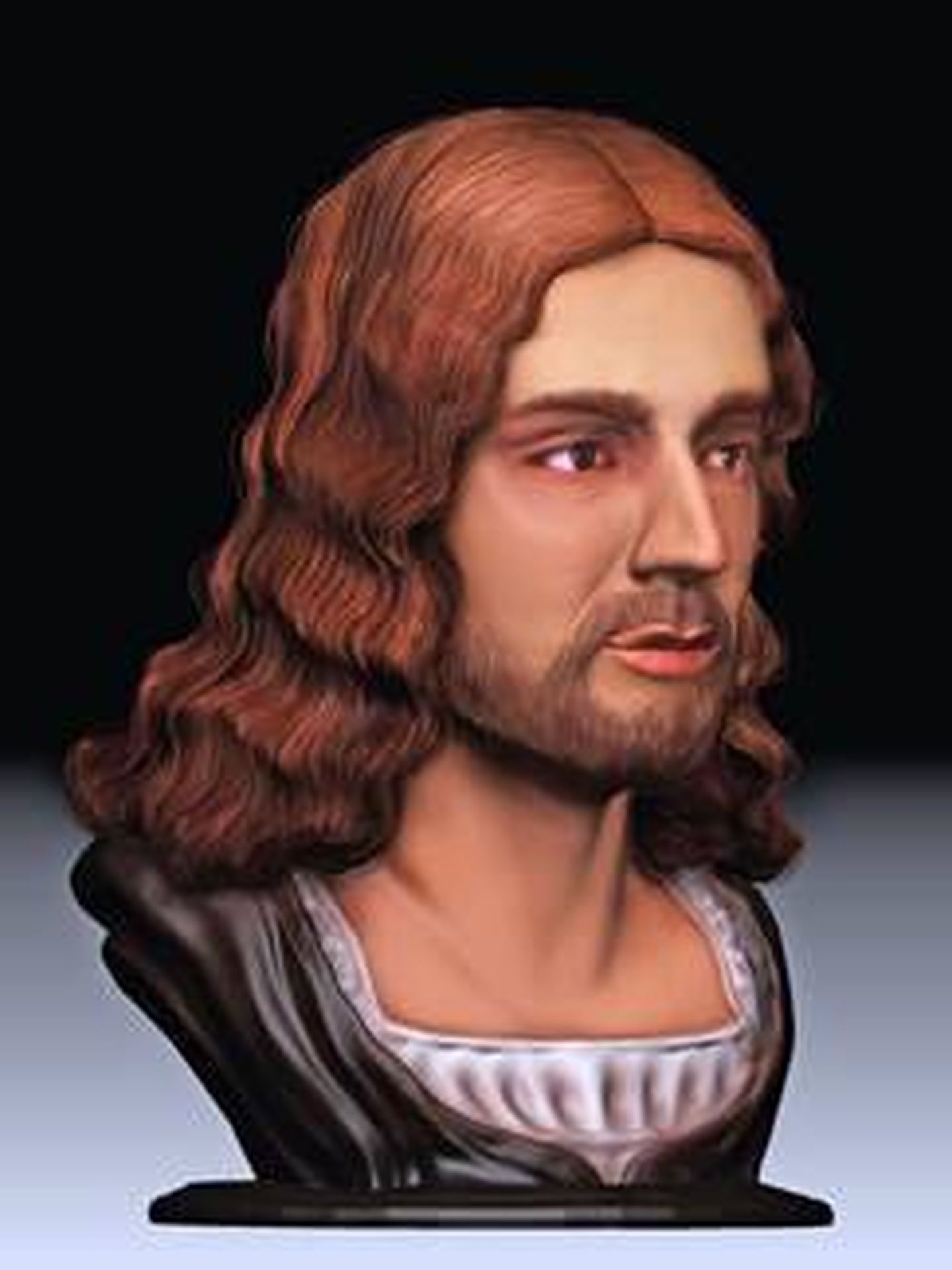 El modelo en 3D del retrato de Rafael. (Tor Vegata)
