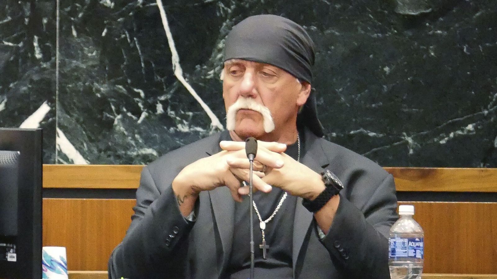 Foto: Hulk Hogan durante el juicio. (Reuters)