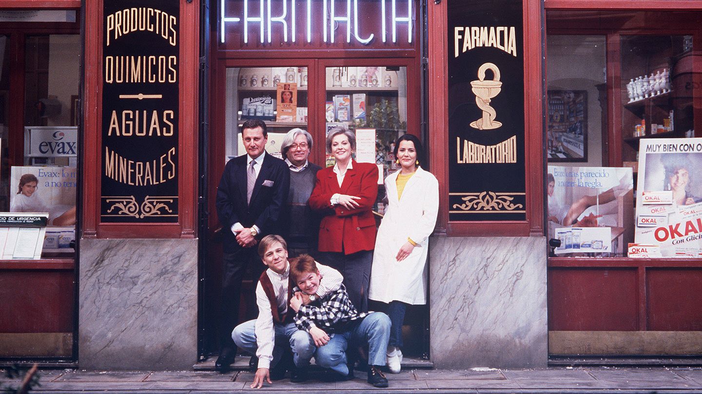 'Farmacia de guardia', el primer gran éxito de ficción de Antena 3. (Atresmedia)