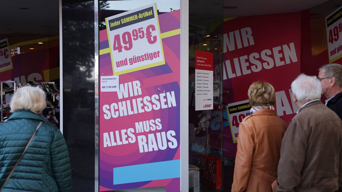 Foto: Descuentos por liquidación en una tienda de Berlín, Alemania. (Getty/Sean Gallup)