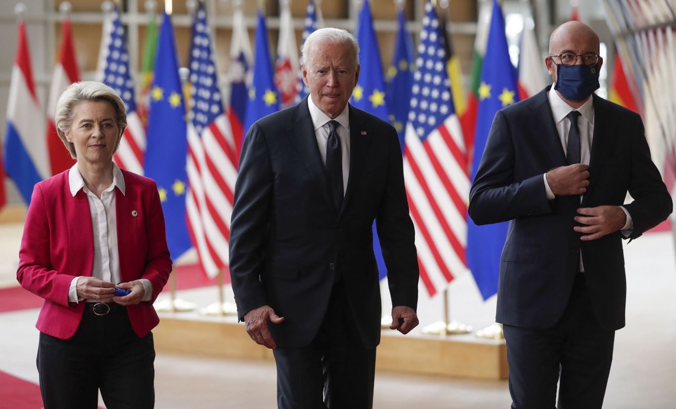 Biden, en Bruselas. (Reuters)