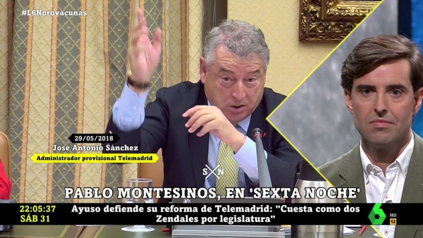 Pablo Montesinos, en 'La Sexta noche'. (Atresmedia).