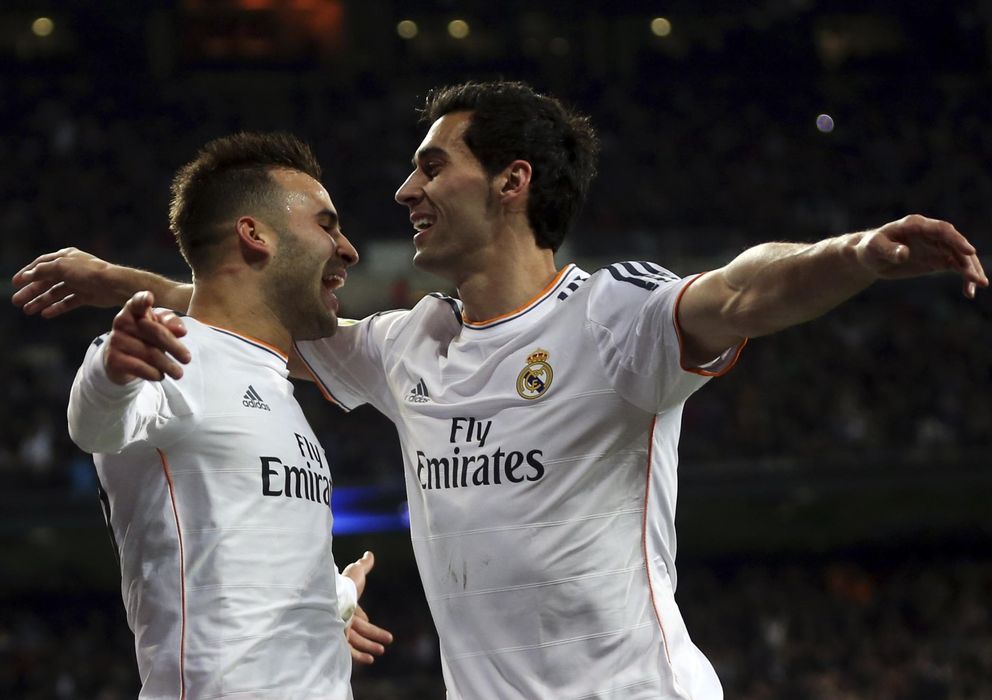 Foto: Arbeloa y Jesé celebran juntos un gol durante la pasada temporada.