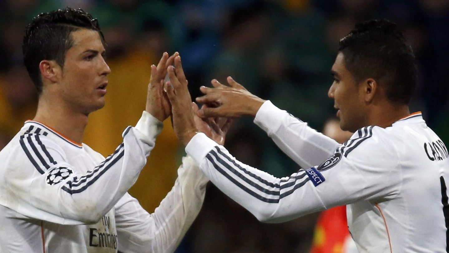 Ronaldo es sustituido por Casemiro en la ida contra el Dortmund (Reuters).