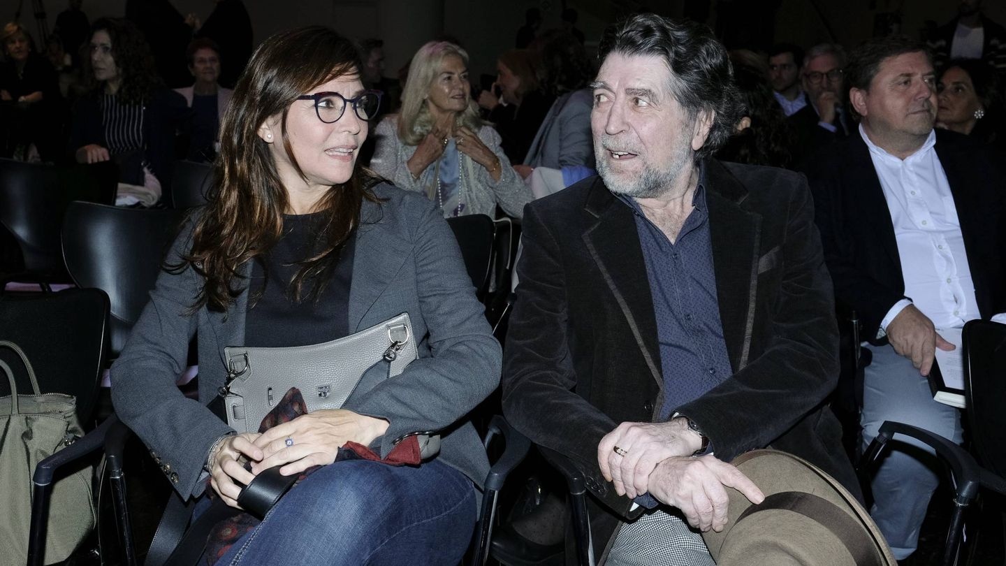 Jimena Coronado y Joaquín Sabina, en un acto literario en Madrid. (CP)