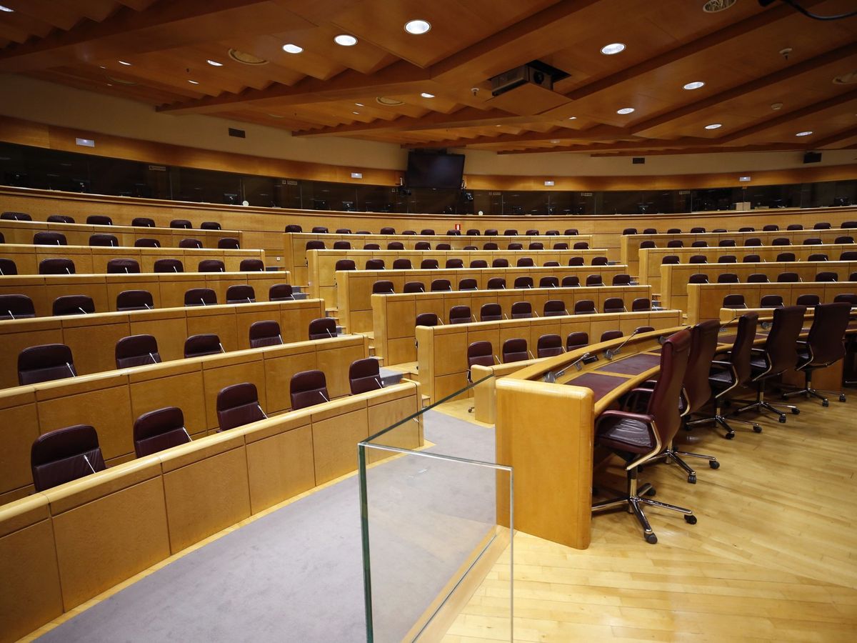 Foto: Vista de la Sala Europa del Senado. (EFE)