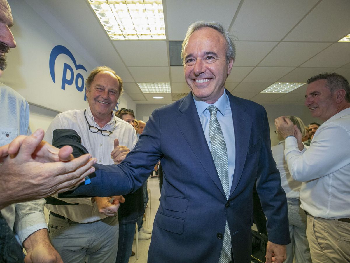 Foto: El líder del PP en Aragón, Jorge Azcón. (EFE/Javier Cebollada)
