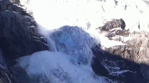 Espectaculares imágenes del colapso de un glaciar en Suiza