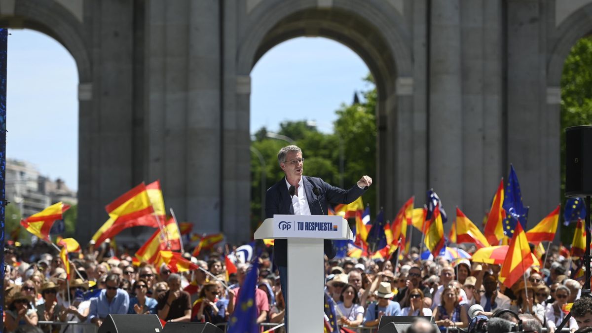 El PP vuelve a tomar la calle contra Sánchez en plena campaña de las elecciones europeas