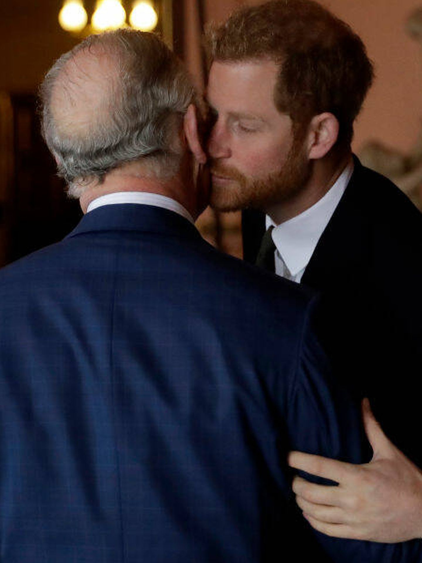 Carlos III y el príncipe Harry, en una imagen de archivo. (Getty Images)