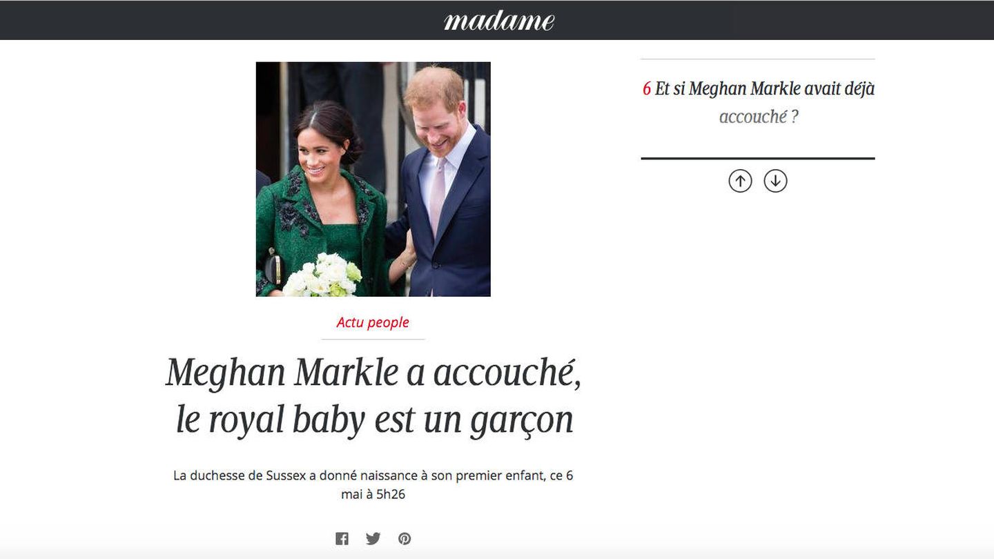 Edición digital de Madame, suplemento de Le Figaro. 