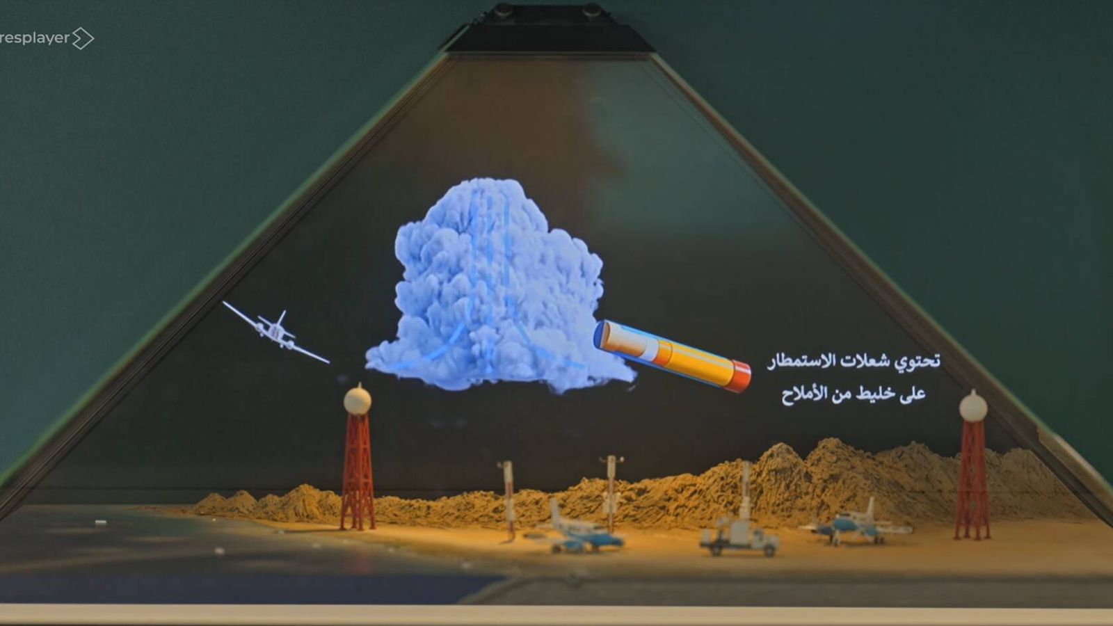 Simulación de la siembra de nubes, en 'Enviado especial'. (Atresmedia)