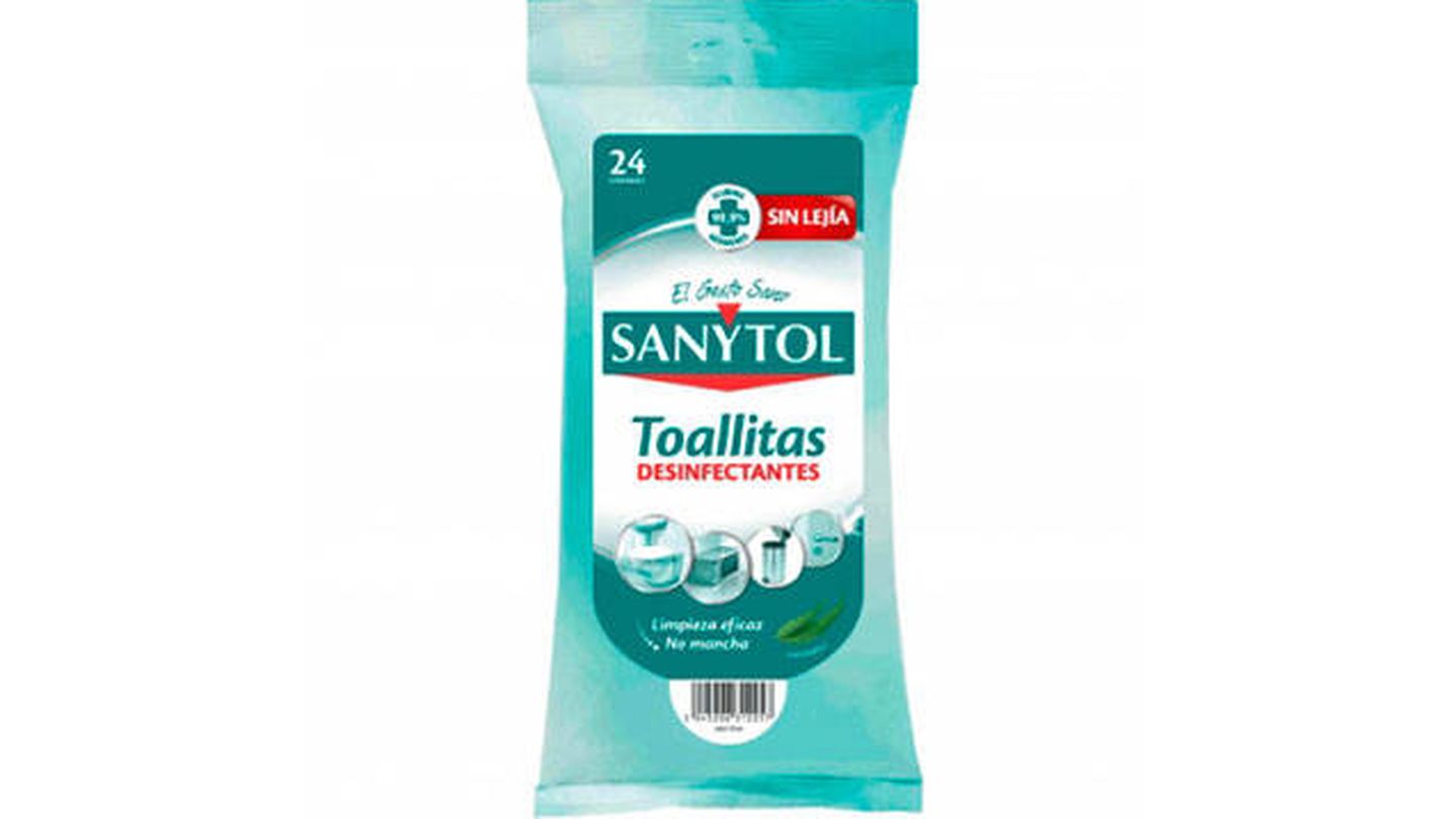 Sanytol limpiador desinfectante 24 toallitas