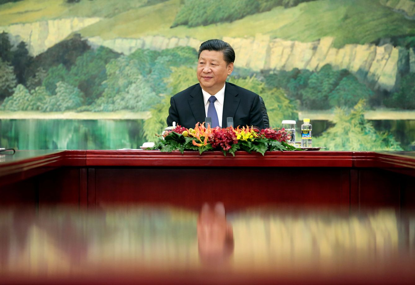 Xi Jinping durante un encuentro diplomático en la Gran Sala del Pueblo en Pekín, el 19 de mayo de 2017. (Reuters) 