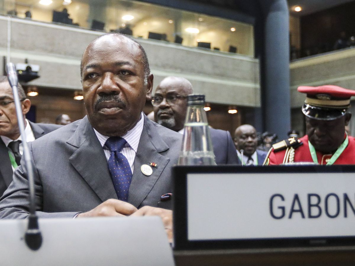 Foto: Ali Bongo, presidente depuesto de Gabón, en la Unión Africana. (EFE/Daniel Irungu)