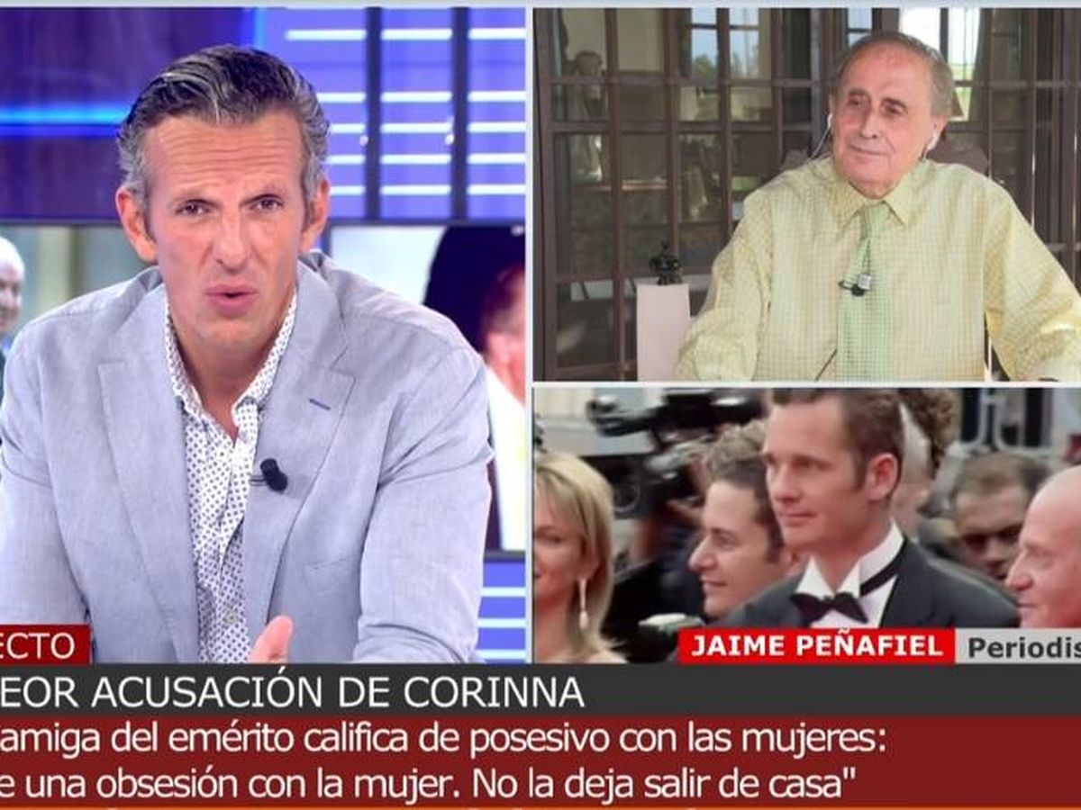 Foto: Joaquín Prat en conexión con Jaime Peñafiel. (Mediaset España)