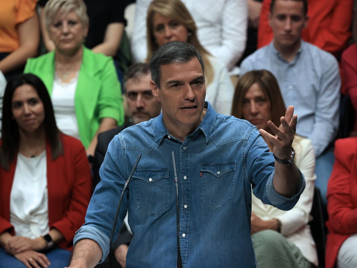 Foto: Sánchez, durante el acto en Fuenlabrada. (EFE/Zipi)