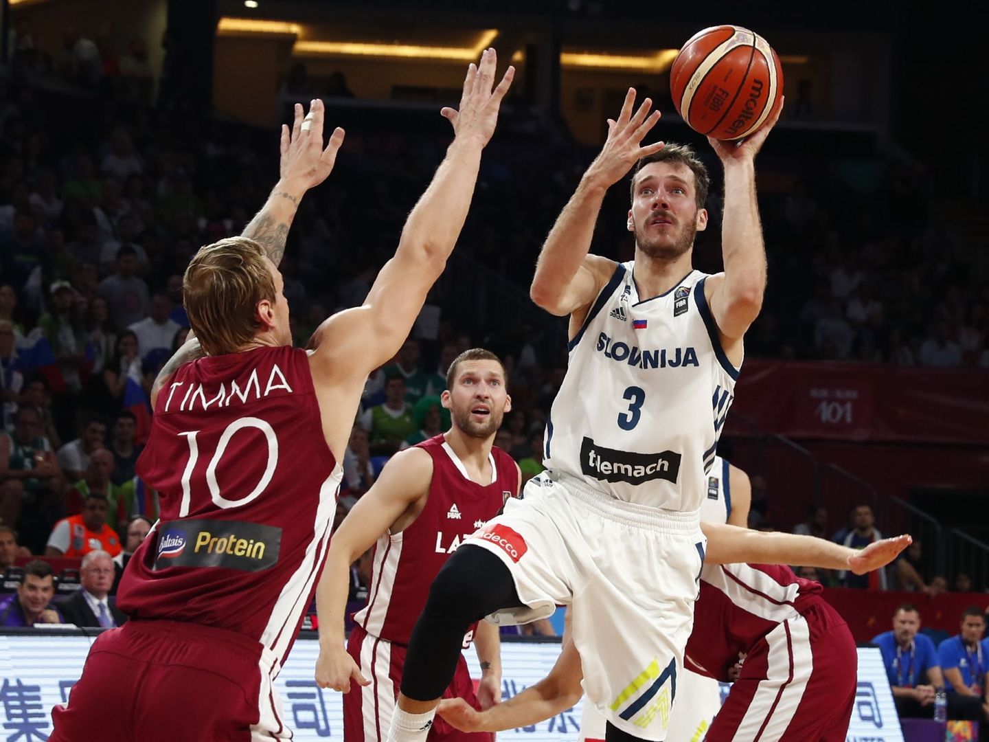 Goran Dragic promedia 21,9 puntos por partido en el EuroBasket. (Reuters)
