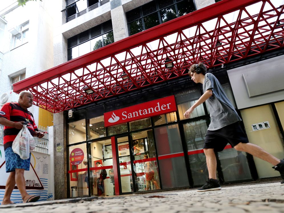 Foto: Oficina del Banco Santander, en Brasil. (Reuters)