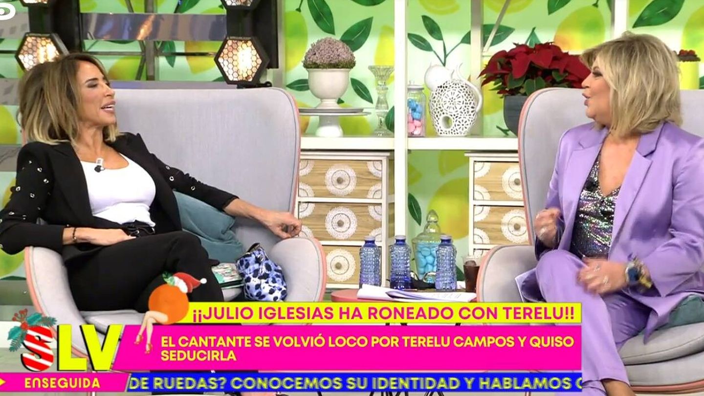 María Patiño y Terelu Campos, presentadoras de 'Sálvame'. (Mediaset)