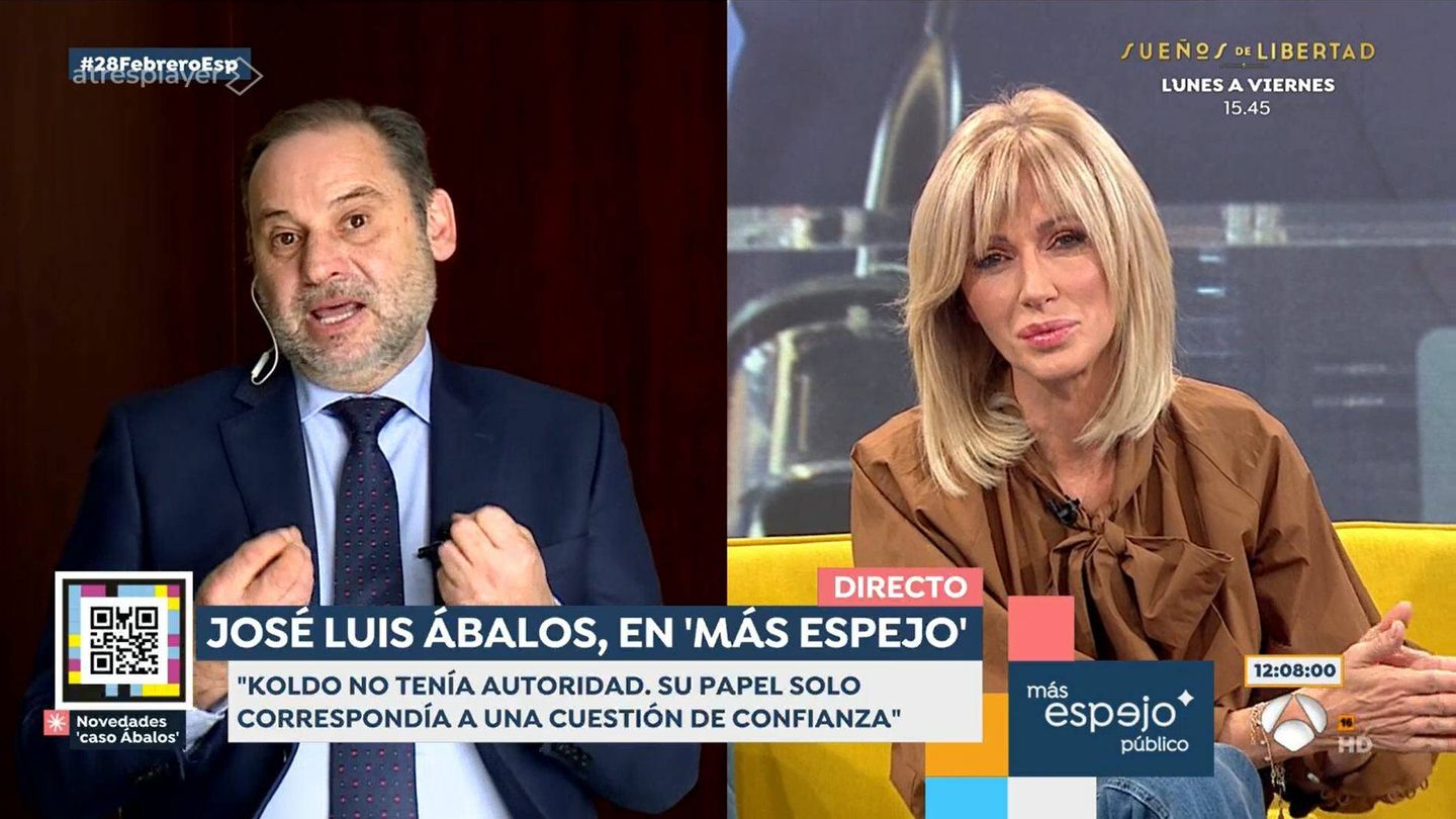 Ábalos y Griso, en 'Espejo público'. (Antena 3)