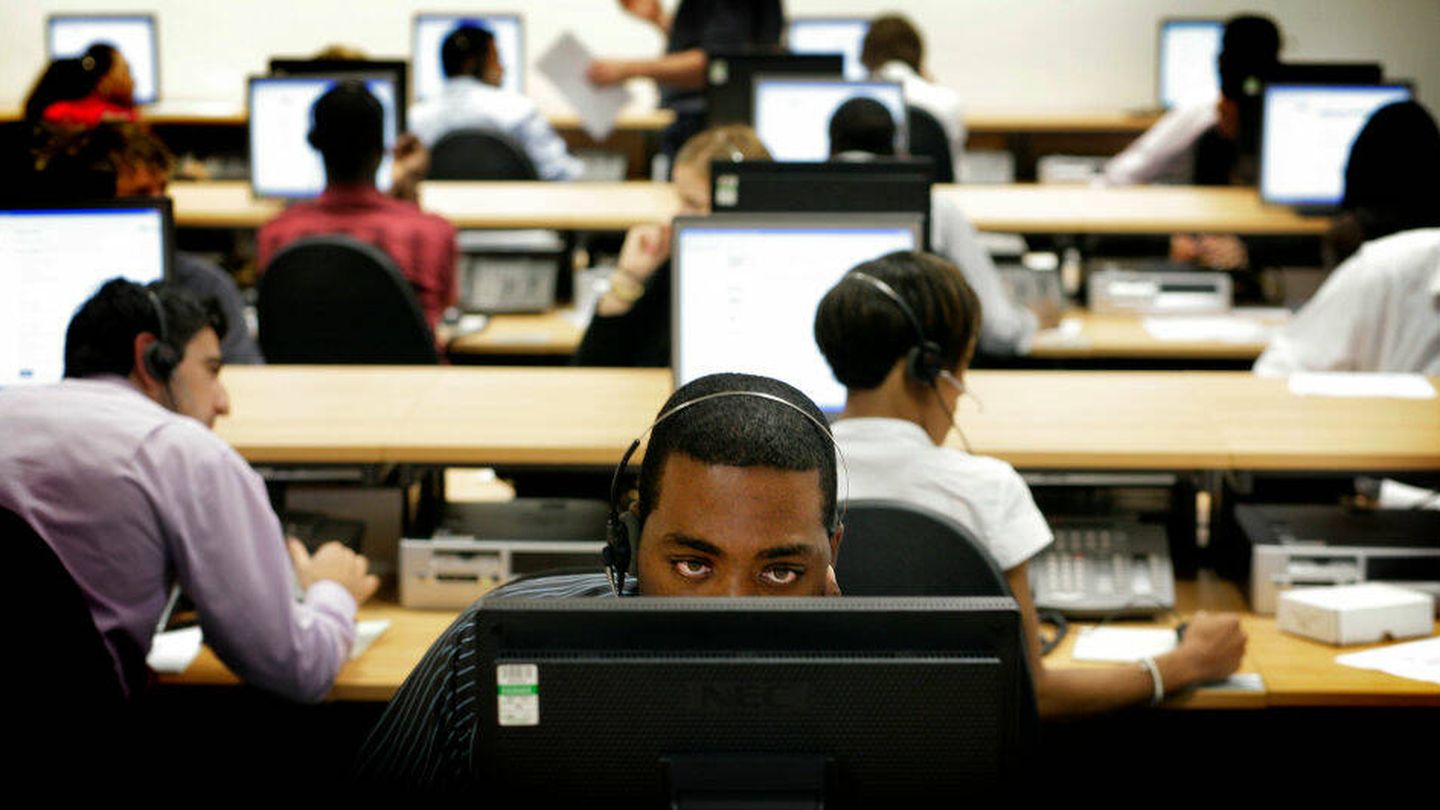 Trabajadores de un 'call center'. (Getty Images)