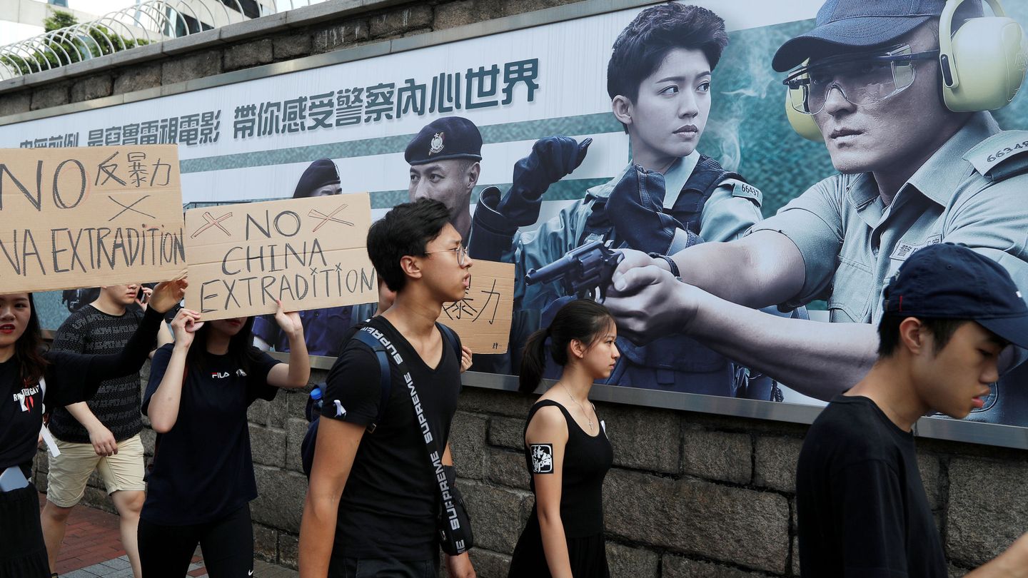 Imagen de la movilización. (Reuters)