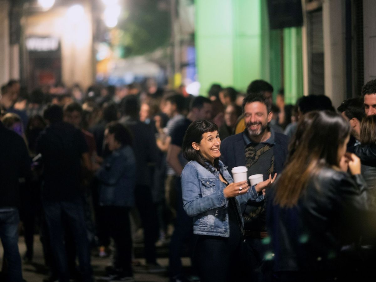 Foto: La noche del pasado 15 de mayo, en una calle del Born, en Barcelona. (EFE)