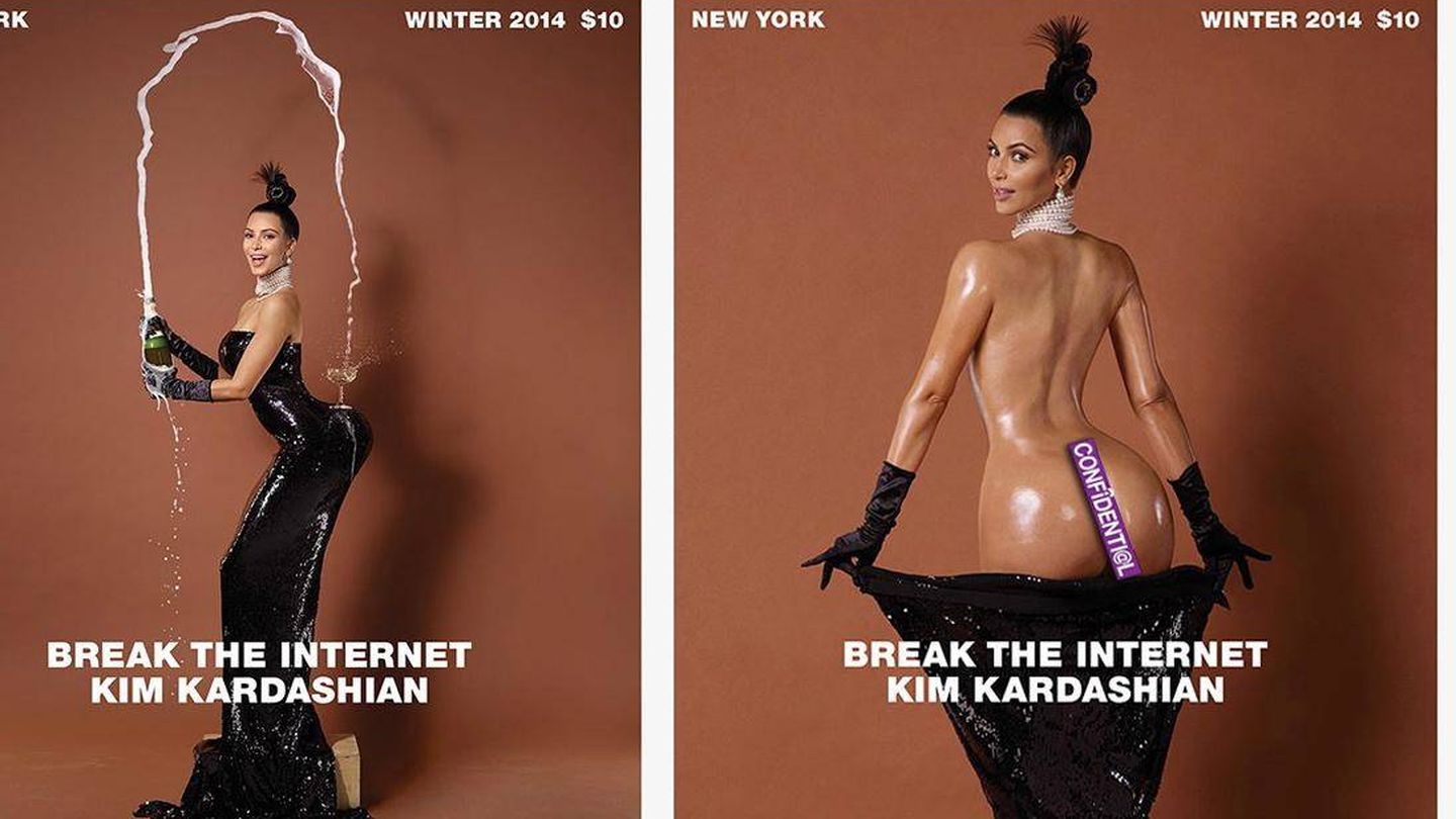 La portada de Kim Kardashian en 'PaperMag'.